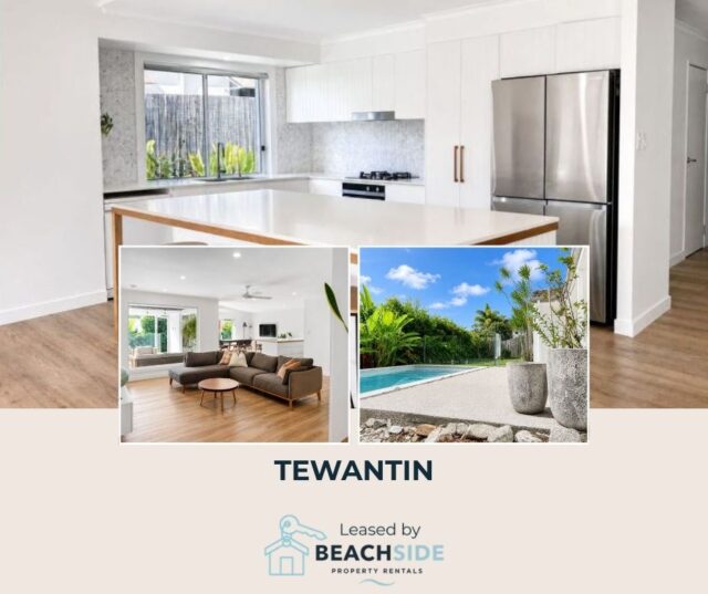 FOR LEASE - TEWANTIN - Don't Miss Out - Available Now.Stylish Family Living with Resort-Style Pool (Partly Furnished)Beautifully renovated and impeccably presented, this spacious single-level home offers modern family living with four bedrooms, a designer kitchen with gas cooking, open-plan living with vaulted ceilings, and seamless indoor-outdoor entertaining. Enjoy a north-facing resort-style pool with tropical surrounds, a covered alfresco area, generous fenced yard, split-system air conditioning, and a double remote garage, all conveniently located close to schools, shops, and Noosa’s lifestyle attractions.https://beachsidepr.com.au/our-properties/#forlease #tewantinrental #beachsidepropertyrentals #rentalproperty
