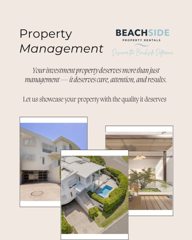 A good property manager does more than collect rent.They answer the phone when something goes wrong.
They keep owners informed.
They treat tenants with respect.
And they handle the small issues before they become expensive ones.Many property owners come to us feeling tired of chasing updates or wondering what’s happening with their investment.At Beachside Property Rentals, communication matters.
We believe property management should feel steady, clear, and hands-on — not stressful.Your property is important.
And the people living in it matter too.If you’d like to have a conversation about how we manage properties differently, we’re here.#PropertyManagement #BeachsidePropertyRentals #RentalProperty #NoosaRealEstate #LandlordSupport